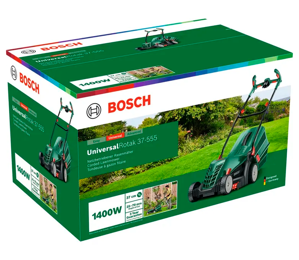 Газонокосилка электрическая BOSCH UniversalRotak 37-570 1400вт 370мм photo 5