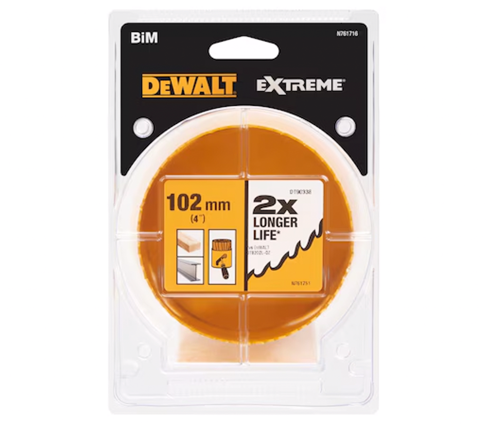 Коронка биметалическая DEWALT DT90338 102мм photo 1