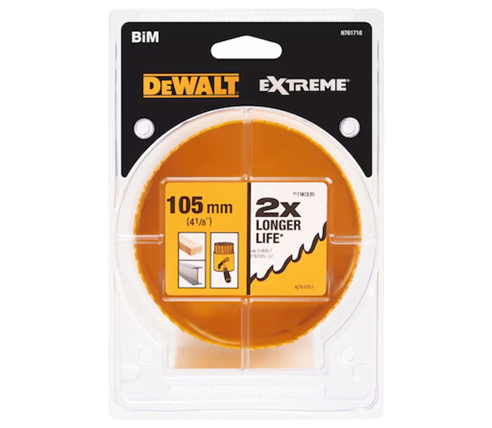 Коронка биметалическая DEWALT DT90339 105мм photo 1