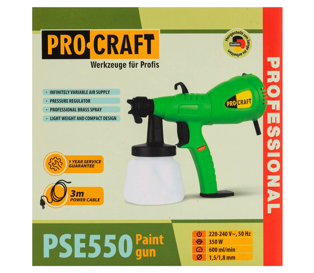Краскопульт ProCraft PSE550 550вт photo 8