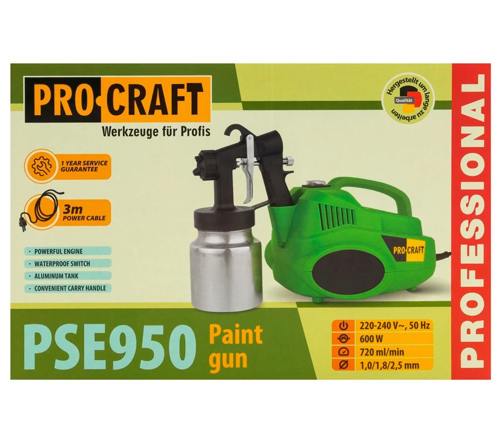 Краскопульт ProCraft PSE950 600вт photo 8