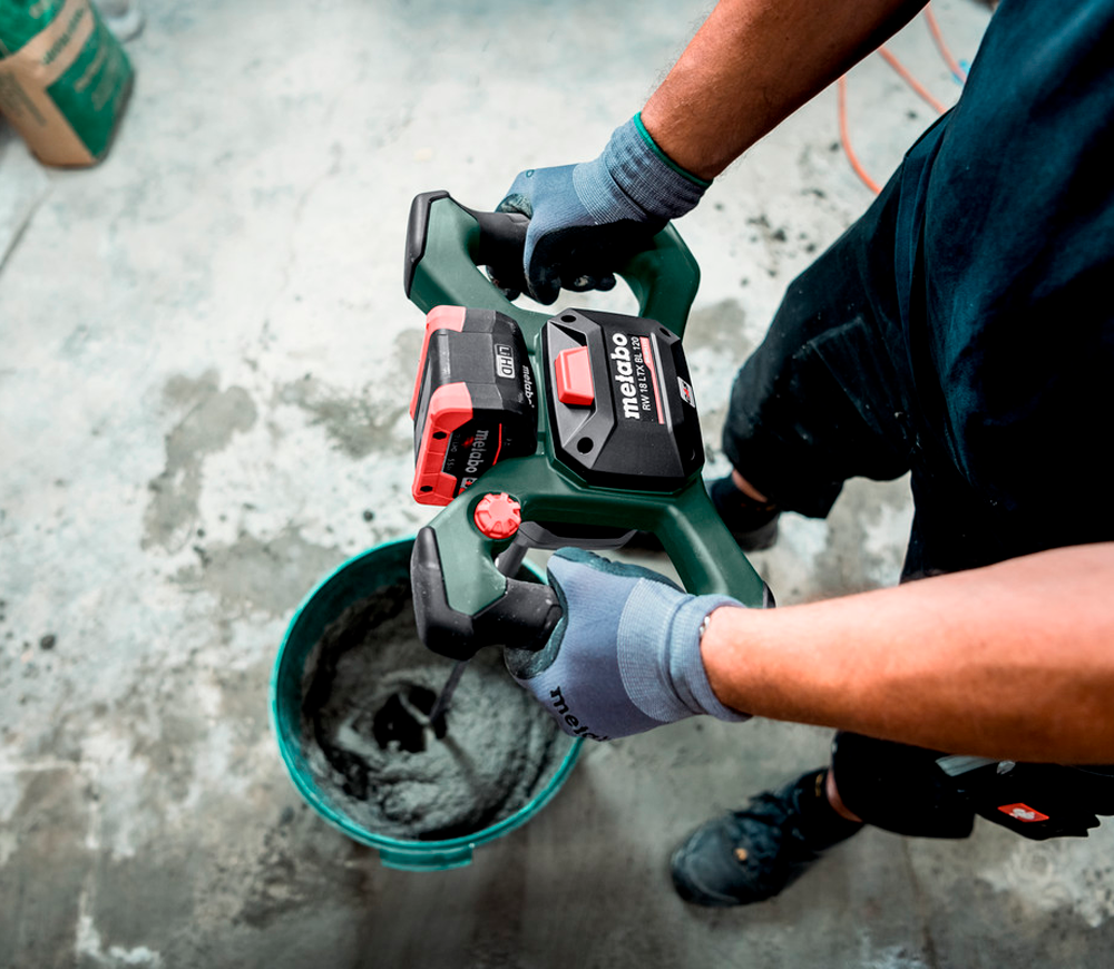 Миксер строительный  аккумуляторный (без АКБ) METABO RW18 LTX Bl 120 18В photo 4