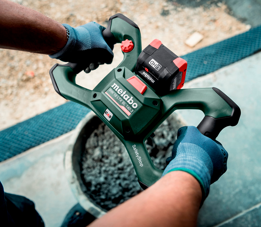Миксер строительный  аккумуляторный (без АКБ) METABO RW18 LTX Bl 140-2 18В photo 4