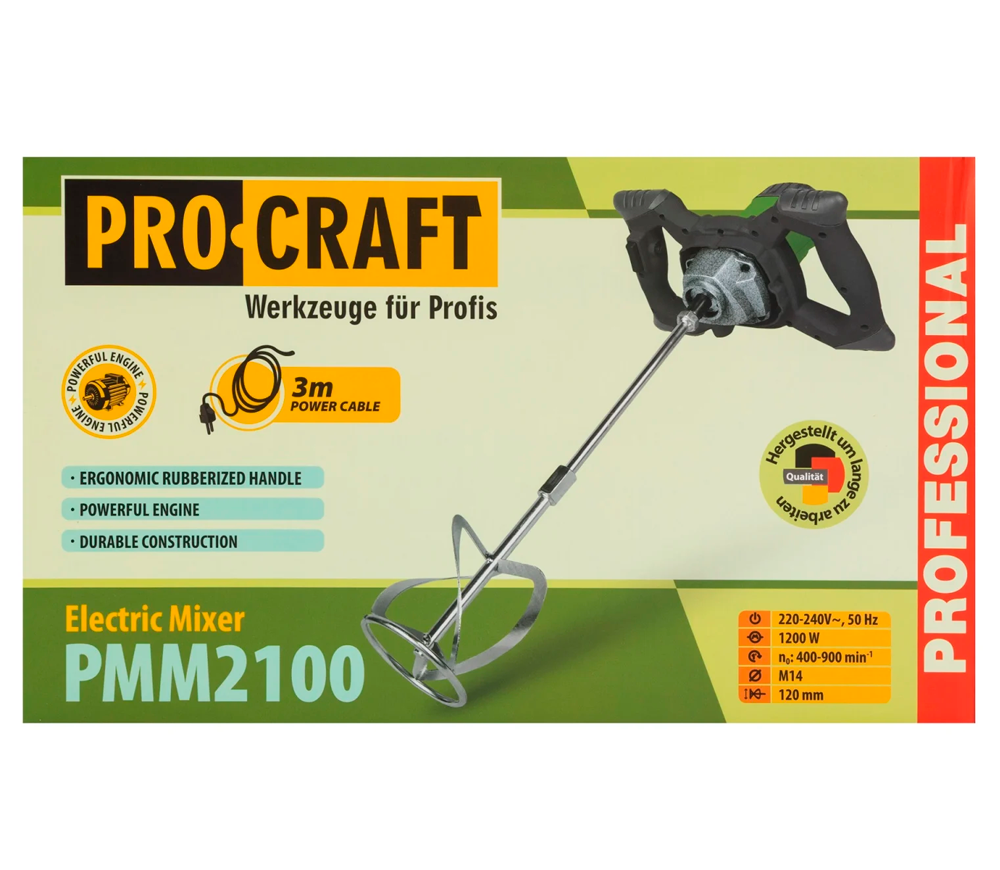 Миксер строительный ProCraft PMM2100 1200вт photo 7