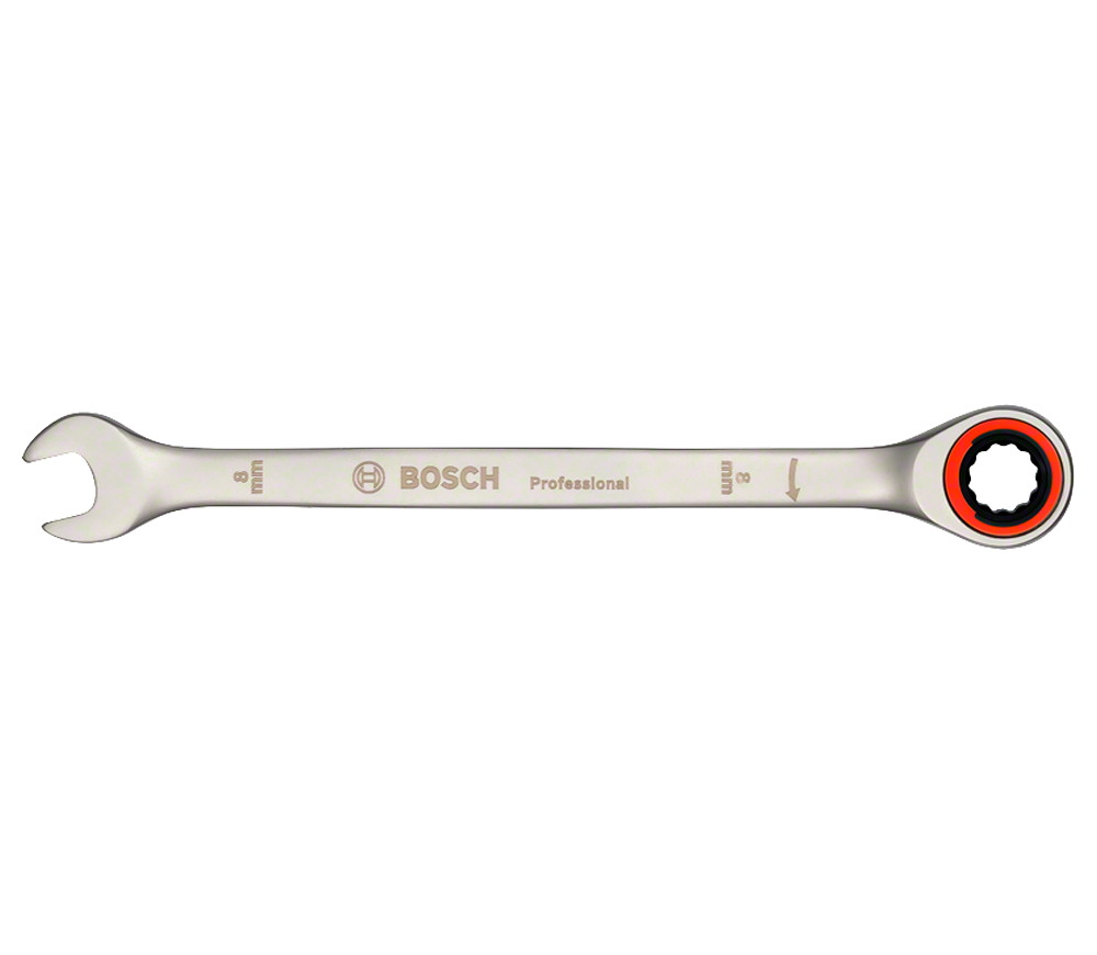 Set de chei cu clichet 10 piese  BOSCH 1600A02AU0 8-19mm photo 2