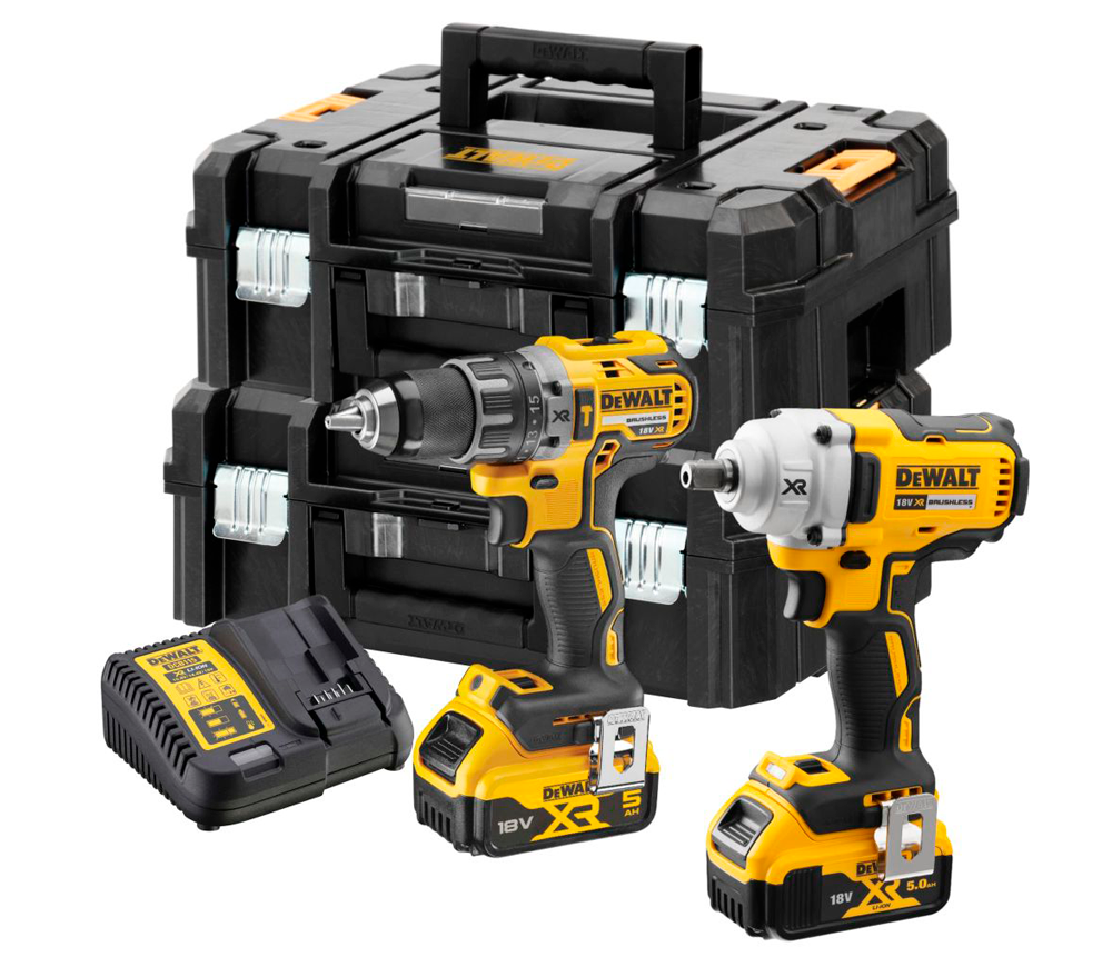 Set de unelte cu acumulator DEWALT DCK2077P2T-QW photo