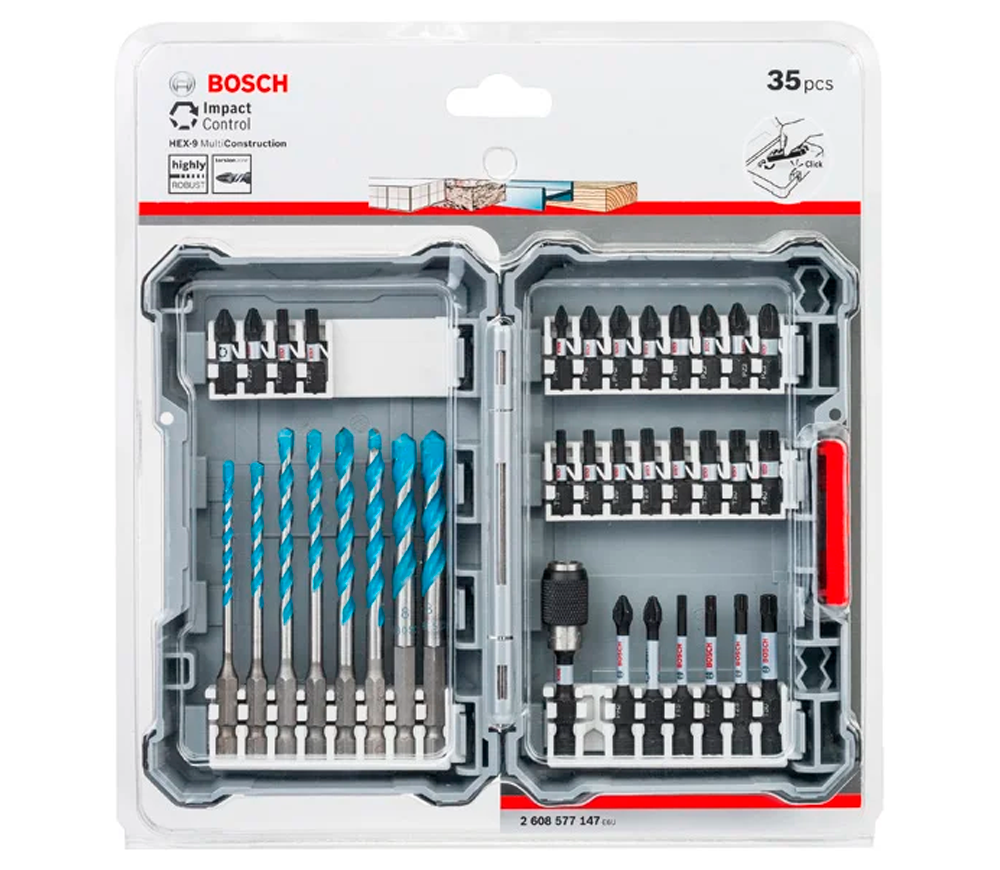 Set burghiuri și biți universal BOSCH Impact Control 3-8mm Oțel photo 0