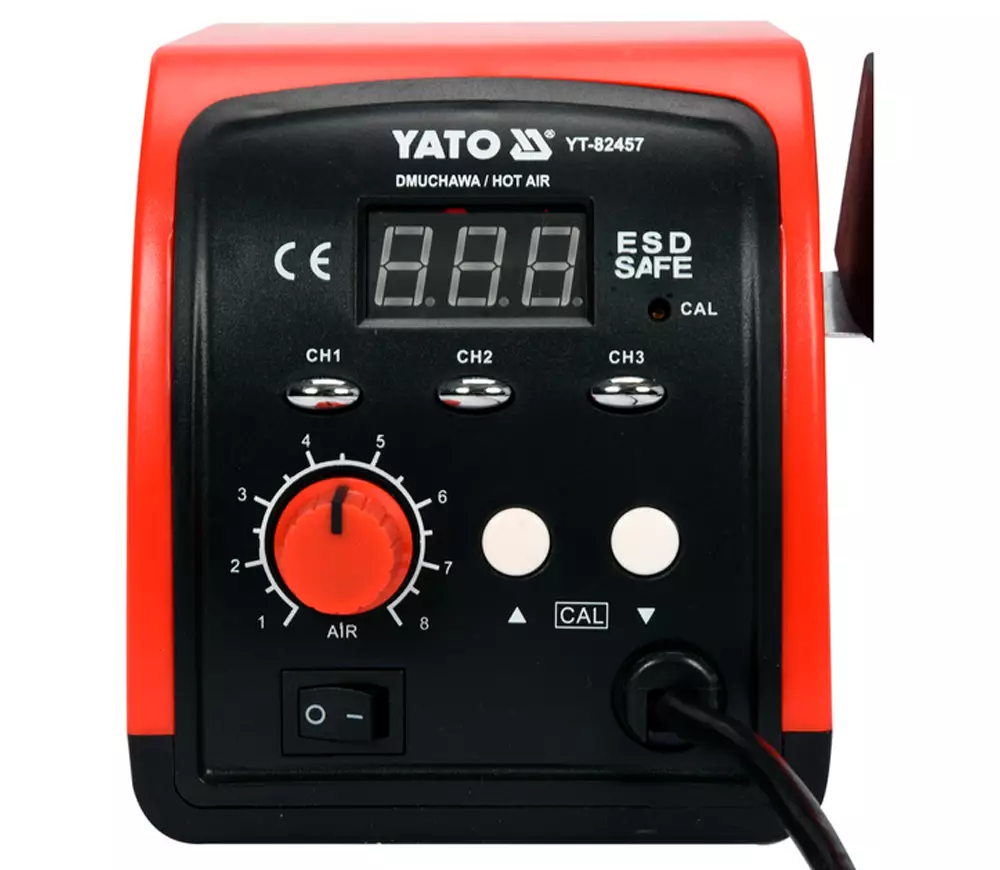 Паяльная станция с феном YATO YT82457 750вт 500°C Сетевой photo 2