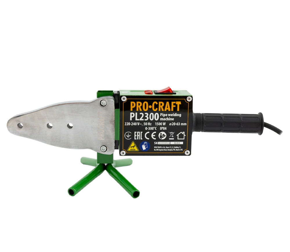 Аппарат для сварки полипропиленовых труб ProCraft PL2300 1500вт 20/25/32/40/50/63мм photo 5