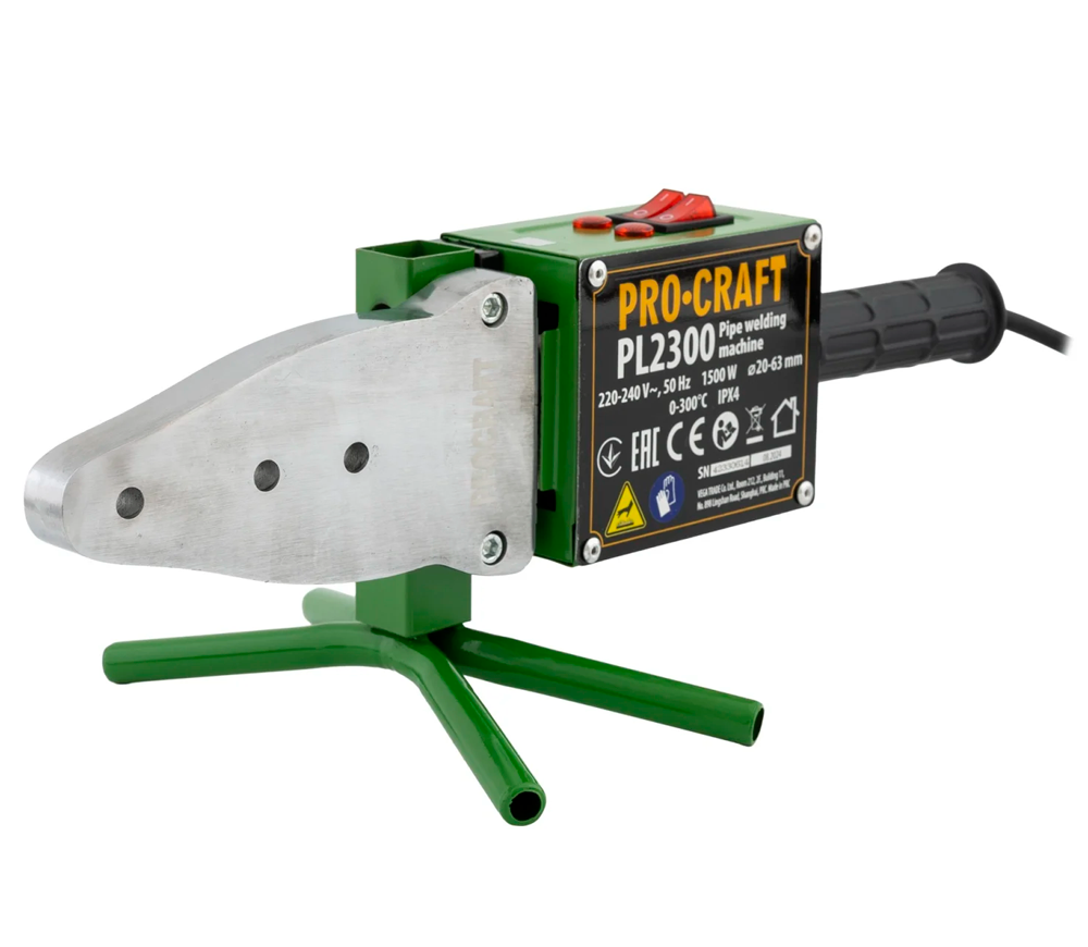 Аппарат для сварки полипропиленовых труб ProCraft PL2300 1500вт 20/25/32/40/50/63мм photo