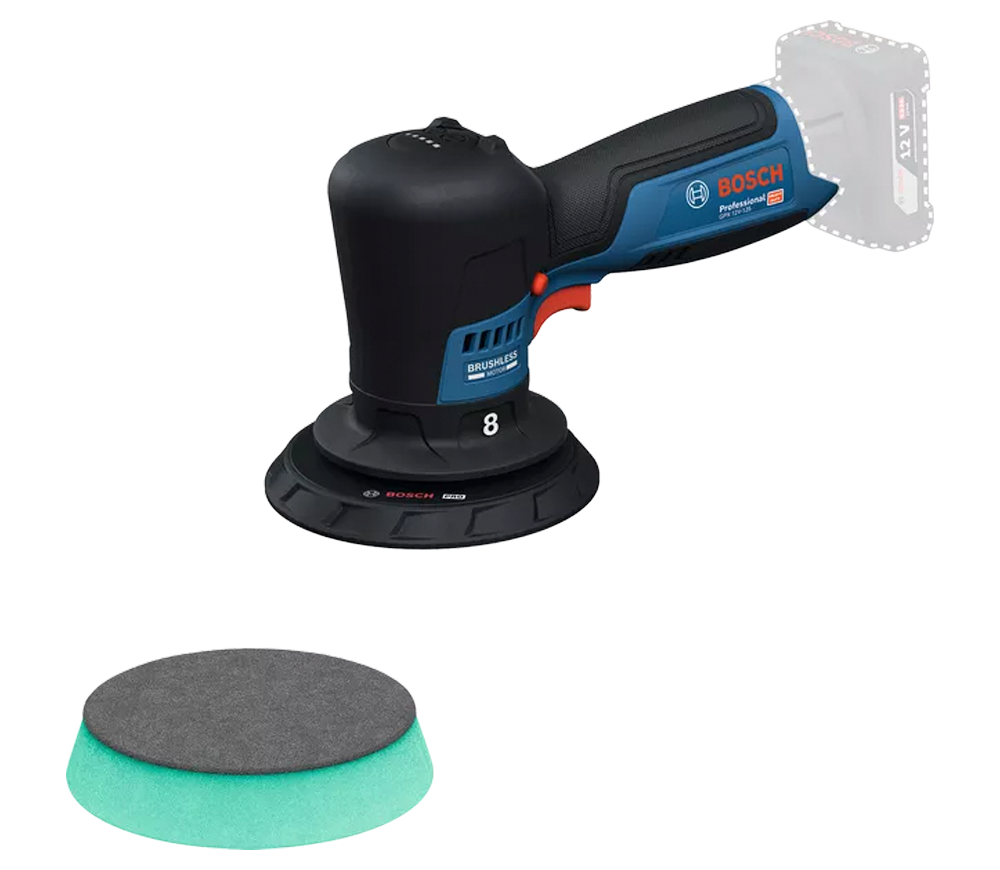 Шлифмашина эксцентриковая аккумуляторная (без АКБ) BOSCH GPX 12V-125 125мм 12В photo 0