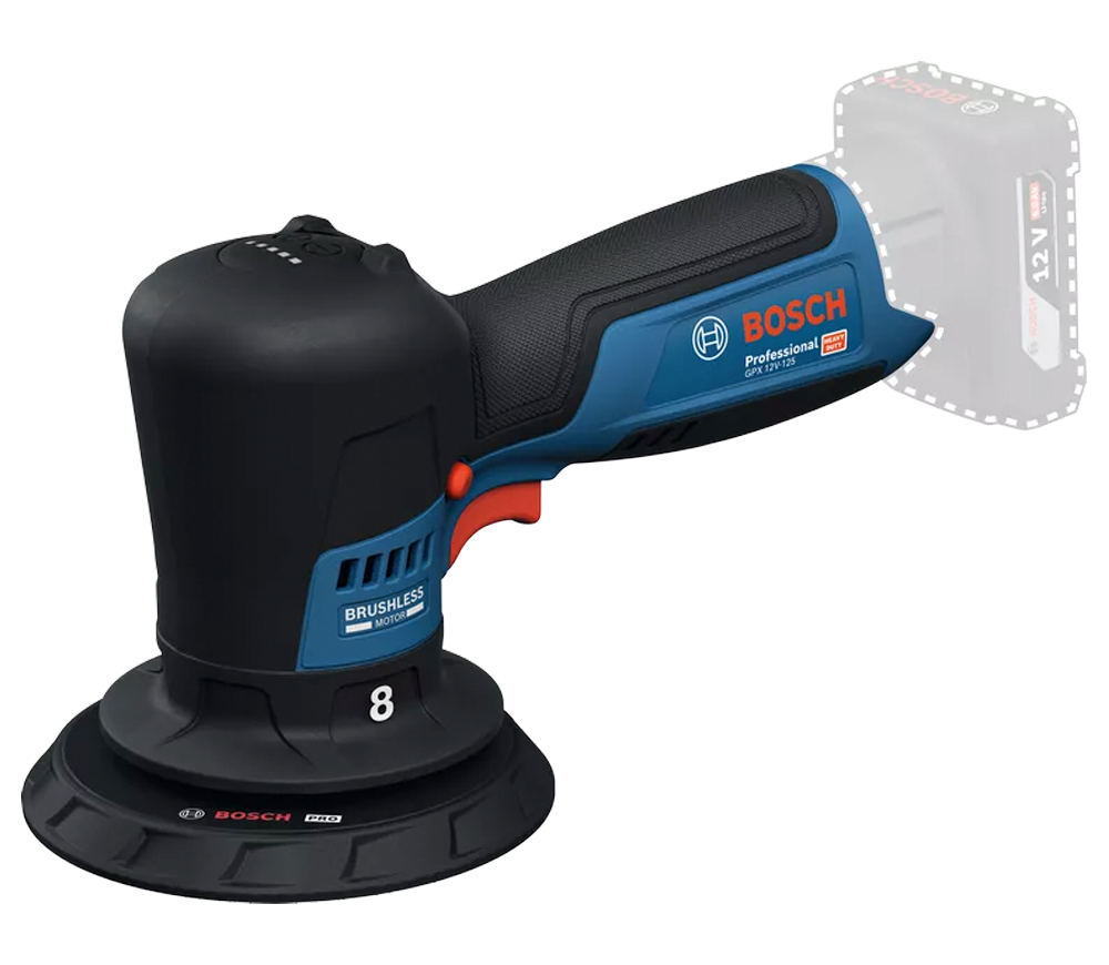 Шлифмашина эксцентриковая аккумуляторная (без АКБ) BOSCH GPX 12V-125 125мм 12В photo