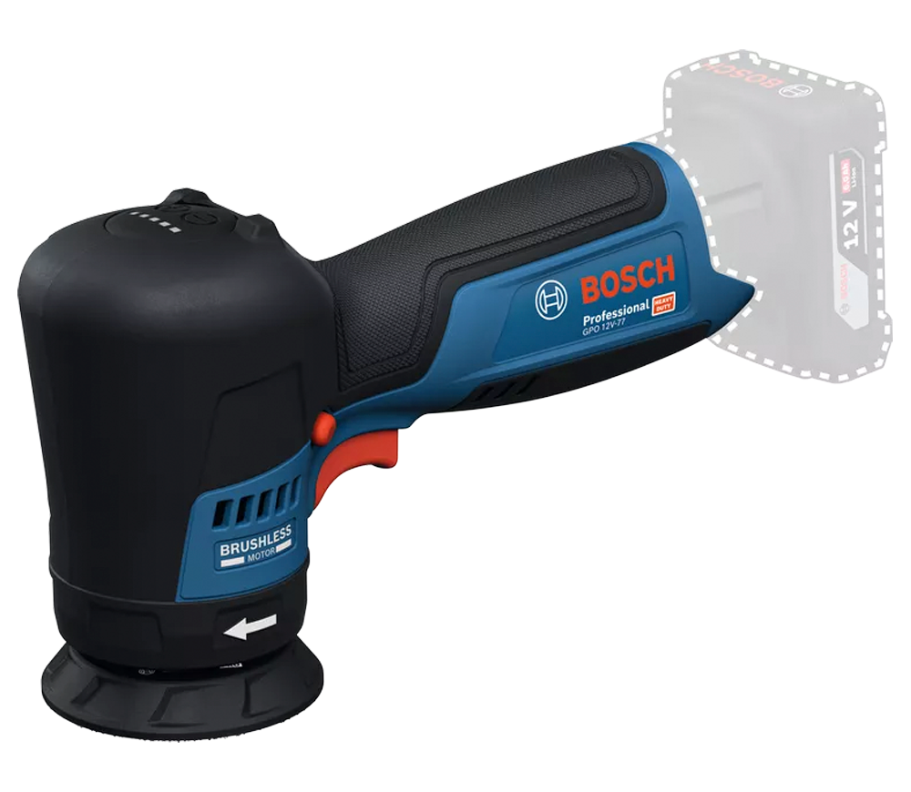 Mașină de polișat fără fir (fără fir) BOSCH GPO 12V-77 77mm 12V photo