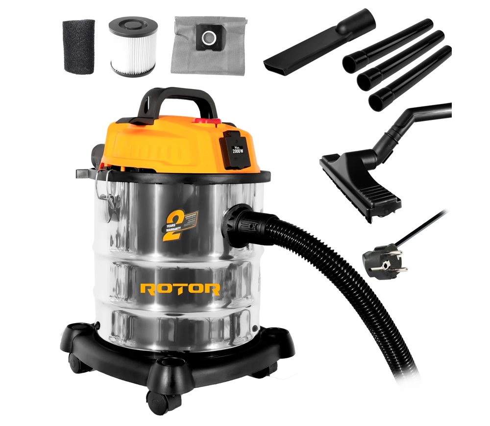 Пылесос промышленный ROTOR RC-175 1200вт 200мбар 20л photo