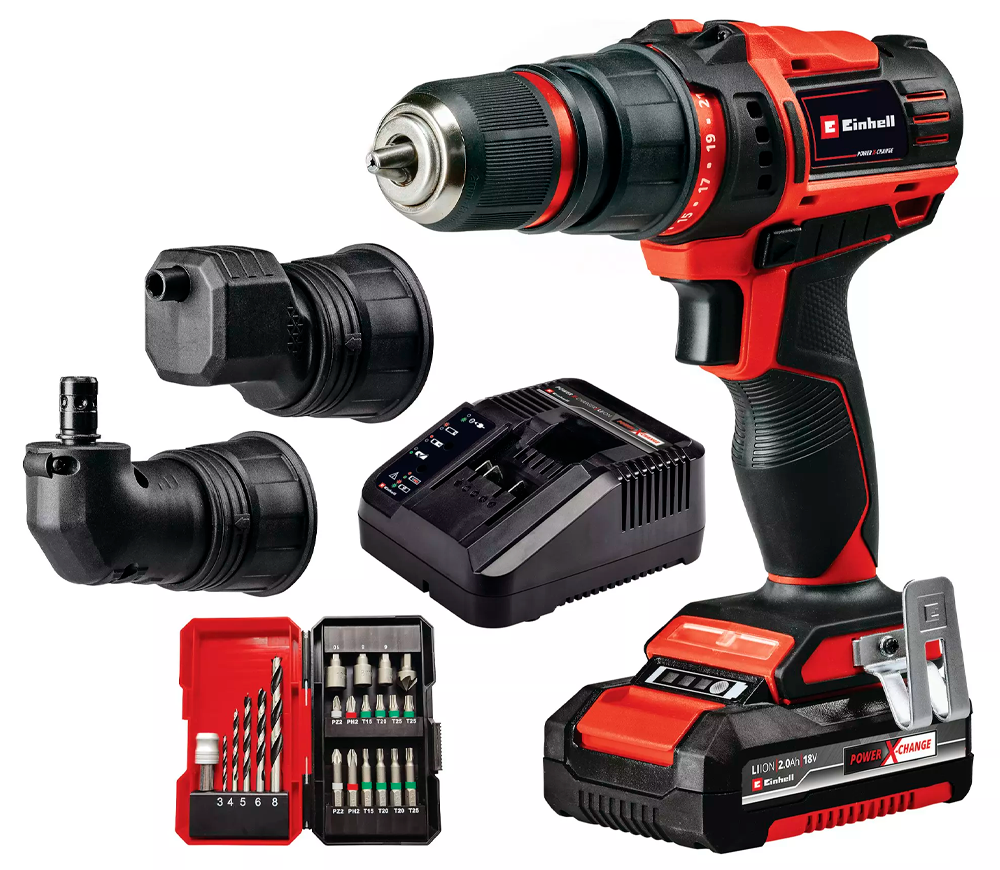 Mașină de înșurubat cu acumulator EINHELL TE-CD 18/45 3X-Li +22 18V 2Ah photo 0