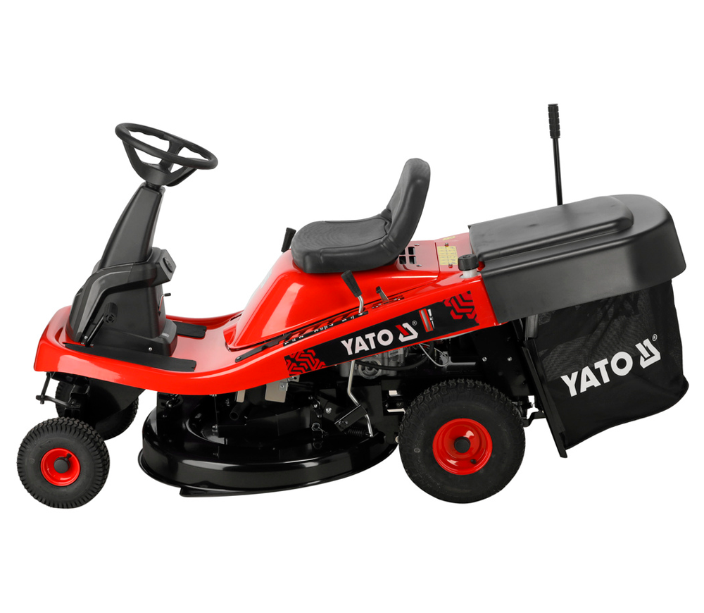 Бензиновая самоходная газонокосилка-трактор YATO YT85550 760мм 12лс photo 13