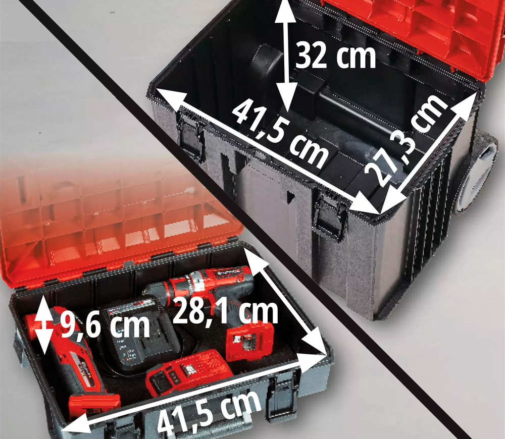 Ящик для инструментов 3-уровневый EINHELL -CASE TOWER Пластик photo 3