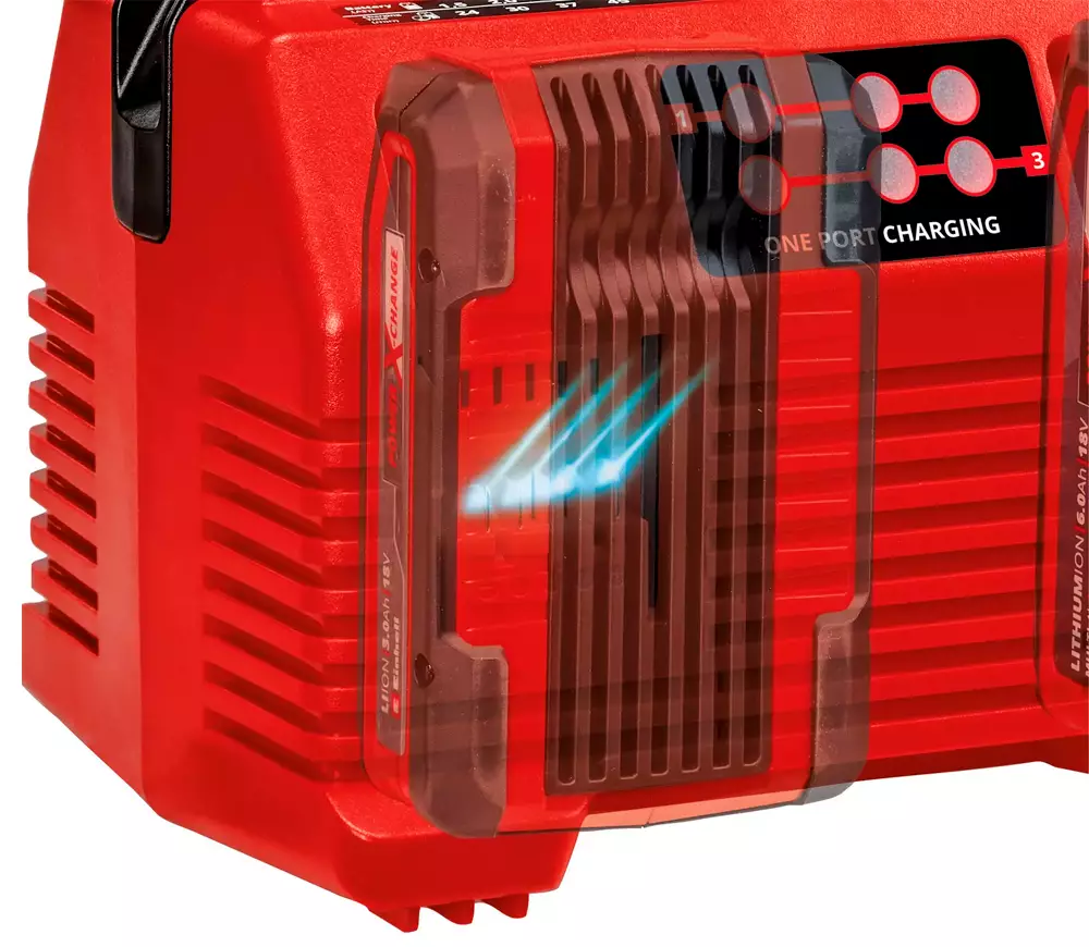 Зарядное устройство 4 порта EINHELL 2x2 Power X-Quattrocharger 4A 18В 4A photo 2