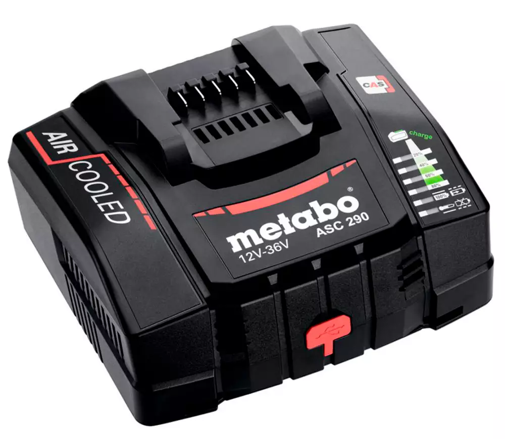 Încărcător cu 2 acumulatoare METABO Basic set 2 x LiHDX 290w 12-36V 16A photo 2