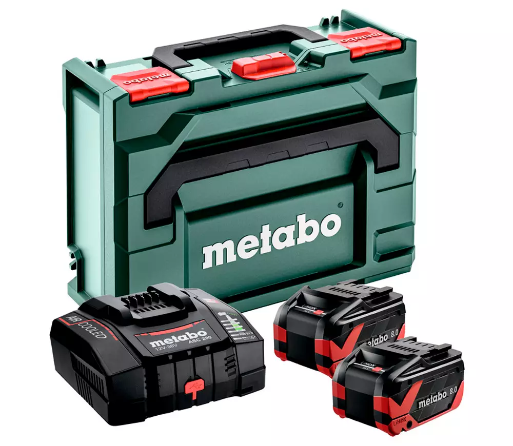 Încărcător cu 2 acumulatoare METABO Basic set 2 x LiHDX 290w 12-36V 16A photo