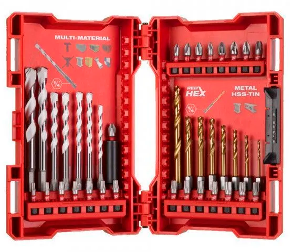 Set burghiuri și biți MILWAUKEE Shockwave Red HEX 2-10mm HSS-G photo
