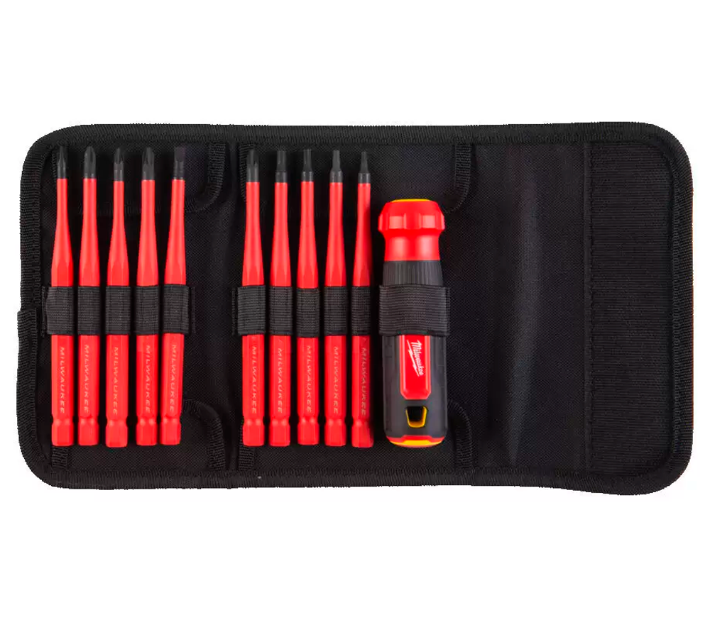 Набор отверток электрика 10 шт MILWAUKEE Insulated 10 в 1 Multi-Bit photo 0