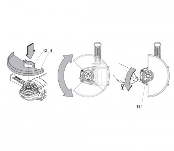 Угловая шлифмашина CROWN CT13489-230S 2600вт 230мм photo 5