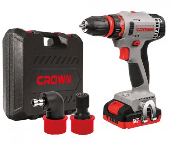 Шуруповерт аккумуляторный CROWN CT21082HQ-2 BMC 16В 2Ач photo 1