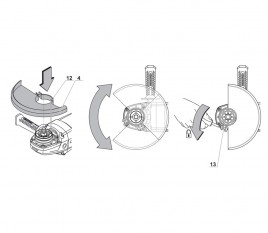 Polizor unghiular CROWN CT13500-230S 2200w 230mm photo 8