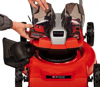 Газонокосилка аккумуляторная (без аккумуляторов) EINHELL GE-CM 36/48 Li PXC 480мм 18В photo 2