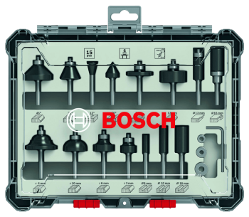 Набор 15 фрез по дереву Bosch 2607017471 Ø6 мм photo