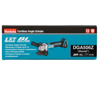 Угловая шлифмашина аккумуляторная (без аккумуляторов) MAKITA DGA506Z 125мм 18В photo 4