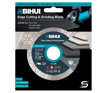Disc de tăiat și șlefuit cu diamant SUPER PREMIUM BIHUI DPE125 125mm turbo photo