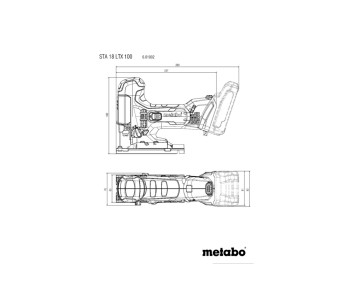 Лобзик аккумуляторный (без аккумуляторов) METABO STA 18 LTX 100 18В photo 0