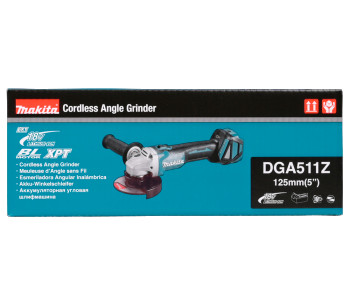 Угловая шлифмашина аккумуляторная (без аккумуляторов) MAKITA DGA511Z 125мм 18В photo 3