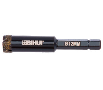 Коронка алмазная по керамограниту BIHUI DBW12 12мм photo 1