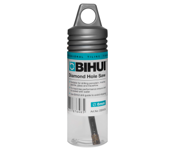 Коронка алмазная по керамограниту BIHUI DBW06 6мм photo