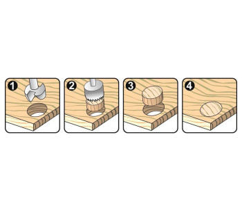 Set 10 freze pe lemn YATO  YT33837 Ø8 mm photo 4