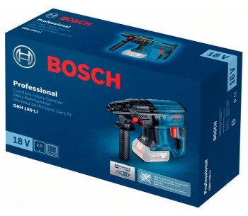 Перфоратор аккумуляторный (без аккумуляторов) BOSCH GBH 180-Li 2Дж 18В photo 6