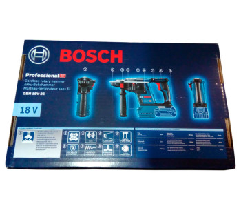 Перфоратор аккумуляторный (без аккумуляторов) BOSCH GBH 18V-26 2.6Дж 18В photo 8