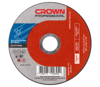 Абразивный диск по металлу CROWN 1922230 230мм 1.9мм photo