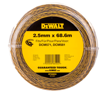 Леска для триммера DEWALT DT20652 2.5мм 68600мм photo