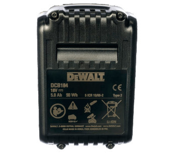 Аккумулятор DEWALT XR Li-Ion DCB184 Слайдер 18В 5Ач photo 3