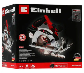 Дисковая пила аккумуляторная (без аккумуляторов) EINHELL TE-CS 18/165-1Li SOLO PXC 165мм 18В photo 9