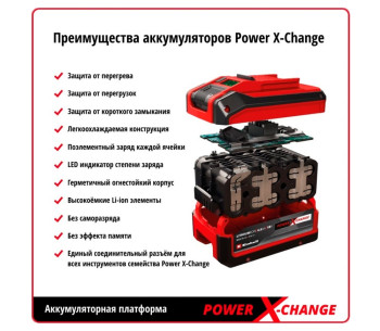Аккумулятор EINHELL XPWR Слайдер 18В 4Ач photo 0