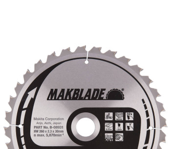 Пильный диск MAKITA B-08931 260мм 32T photo 0