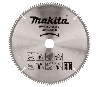Пильный диск MAKITA D-65660 260мм 120T photo