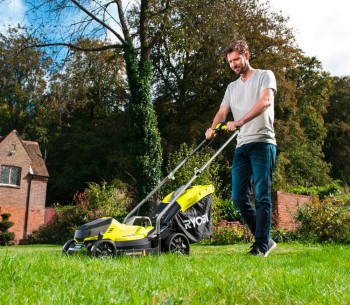 Газонокосилка аккумуляторная RYOBI RLM18X33B40 330мм 18В 4Ач photo 13