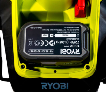 Газонокосилка аккумуляторная RYOBI RLM18X33B40 330мм 18В 4Ач photo 8