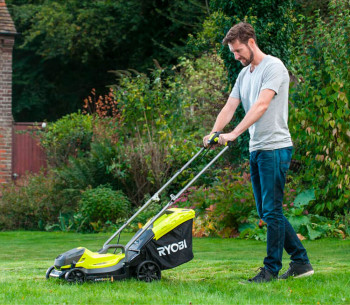 Газонокосилка аккумуляторная RYOBI RLM18X33B40 330мм 18В 4Ач photo 12